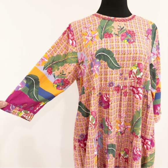 Emily Lovelock Floral Dress Size L - Picture 5 of 15